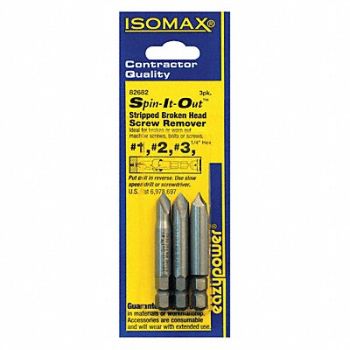 EAZYPOWER Screw Extractor Set 3pc HSS PK3, 42W488