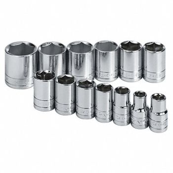 SK PROFESSIONAL TOOLS Skt St Chrm 3/8-1 3/8 in 12Pt, 42W707