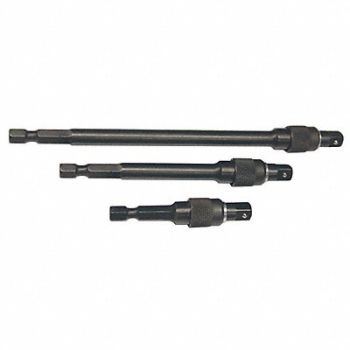 SK PROFESSIONAL TOOLS Socket Adapter Set 1/4 Male Hex 1/4 Sq, 42W713