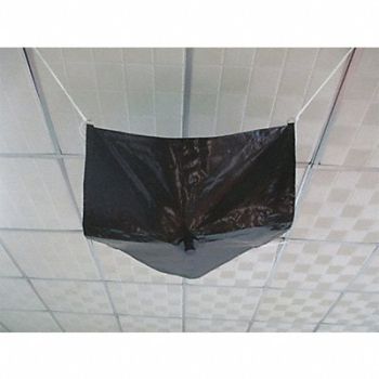 GRAINGER APPROVED Roof Leak Diverter 2-1/2 ft Black, 42X289