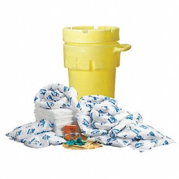 BRADY SPC ABSORBENTS Spill Kit Oil-Based Liquids Yellow, 42X717