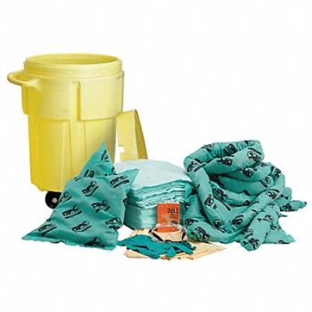 BRADY SPC ABSORBENTS Spill Kit Chem/Hazmat Yellow, 42X721