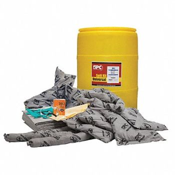 BRADY SPC ABSORBENTS Spill Kit Universal Yellow, 5UZ64