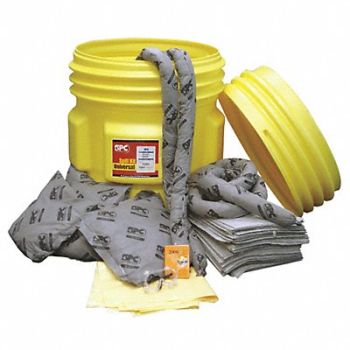 BRADY SPC ABSORBENTS Spill Kit Universal Yellow, 42X747