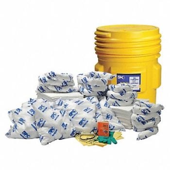 BRADY SPC ABSORBENTS Spill Kit Oil-Based Liquids Yellow, 42X750