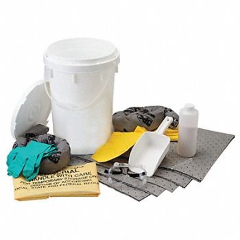 BRADY SPC ABSORBENTS Spill Kit Chem/Hazmat White, 42X760