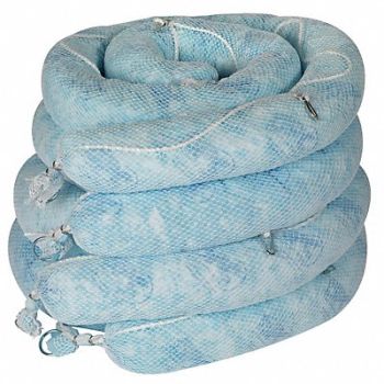 BRADY SPC ABSORBENTS Absorb Boom Oil-Based Liquids 10ft L PK4, 42X764