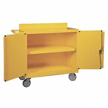 BRADY SPC ABSORBENTS Spill Control Cart Universal Yellow, 42X784