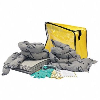 BRADY SPC ABSORBENTS Spill Kit Universal Clear/Yellow, 42X794