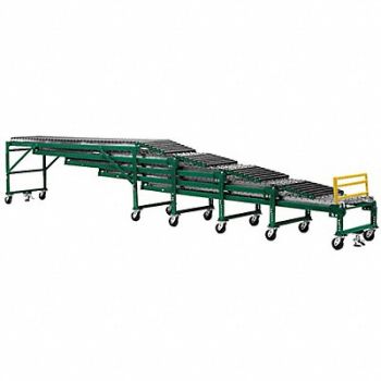 ASHLAND CONVEYOR Roller Conveyor 40 ft L 24 BF Steel, 42X946