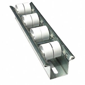ASHLAND CONVEYOR Flow Rail 10Ft L 3InOAW U-Channel, 42X986