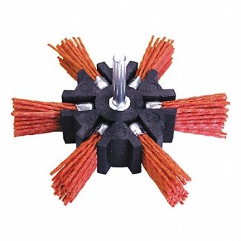 CENTURY DRILL AND TOOL Flap Brush Nylon Coarse 80 Grit 4 in., 42ZA16