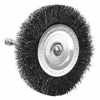 CENTURY DRILL AND TOOL Crimped Radial Wire Brush 4 in Coarse, 42ZK61
