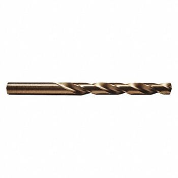CENTURY DRILL AND TOOL Cobalt Jobber Drill Bit 21/64 in, 42ZT80