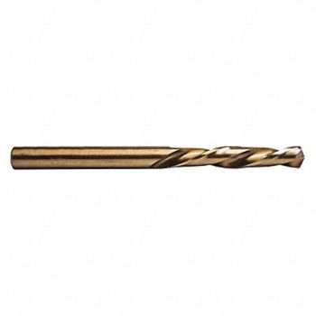 CENTURY DRILL AND TOOL Left Hand Cobalt Jobber DrillBit 19/64in, 42ZU67