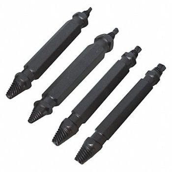 CENTURY DRILL AND TOOL Damage Screw Remover Set, 42ZV80