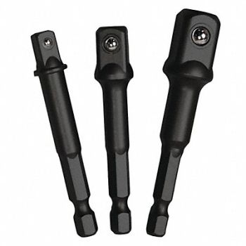 CENTURY DRILL AND TOOL Impact Pro Socket Adapter 3 Pc Set, 42ZW07