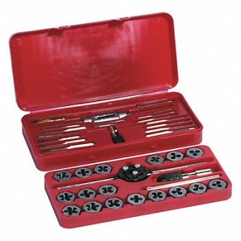CENTURY DRILL AND TOOL Metric Tap and Die 40 Pc Set, 42ZW20