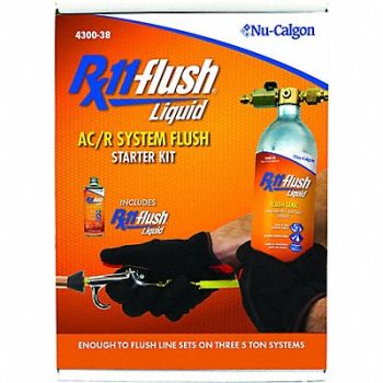 NU-CALGON Refrigeration Flush Solvent Kit Clear, 20LP89