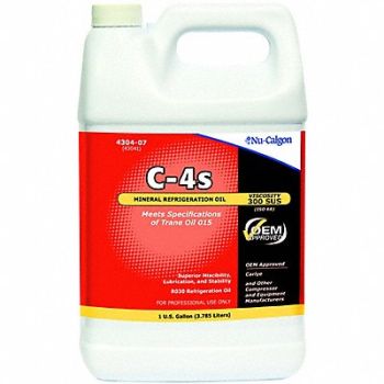 NU-CALGON Refrigeration Lubricant Mineral 1 gal, 22NV48