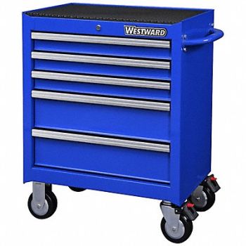 WESTWARD Rolling Tool Cabinet Blue Heavy Duty, 32H896