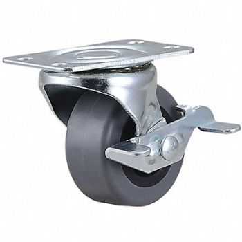 GRAINGER APPROVED Standard Plate Caster Swivel 75 lb., 435X75