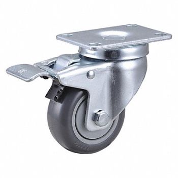 GRAINGER APPROVED Standard Plate Caster Swivel 275 lb., 435X79
