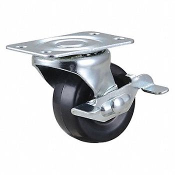 GRAINGER APPROVED Standard Plate Caster Swivel 75 lb., 435X83