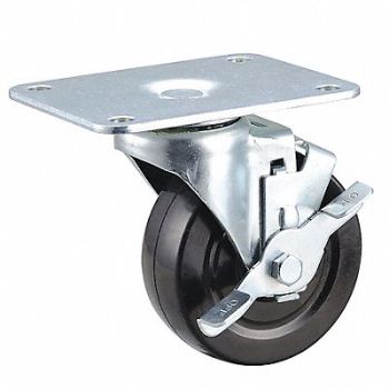 GRAINGER APPROVED Standard Plate Caster Swivel 225 lb., 435X87