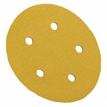 GRAINGER APPROVED J6880 Hook-and-Loop Sanding Disc 5 in Dia PK50, 435Z43