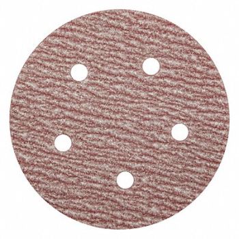GRAINGER APPROVED J6879 Hook-and-Loop Sand Disc 5 in Dia PK100, 436A06