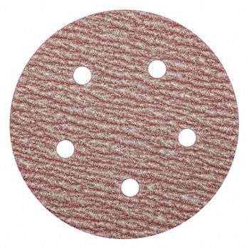 GRAINGER APPROVED J6879 Hook-and-Loop Sand Disc 5 in Dia PK100, 436A05
