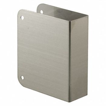 DEFENDER SECURITY Door Repair Cover Stainless Steel Silver, 436A82