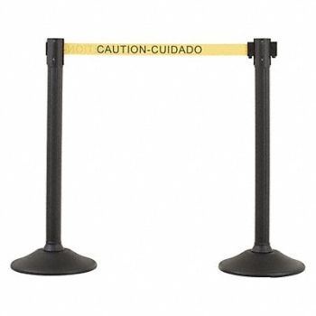 US WEIGHT Barrier Post with Belt HDPE Black PR, 436C88