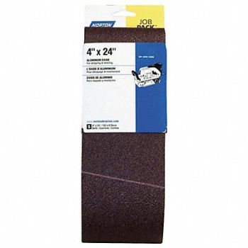 NORTON Sanding Belt 24 in L 4 in W 80 G, 436D95