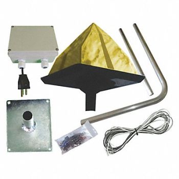 BIRD BARRIER Eagle Eye Deterrent 7-1/2 L Gold, 436G41