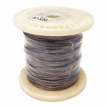 BIRD BARRIER Netting Perimeter Cable 5 L Silver, 436G69