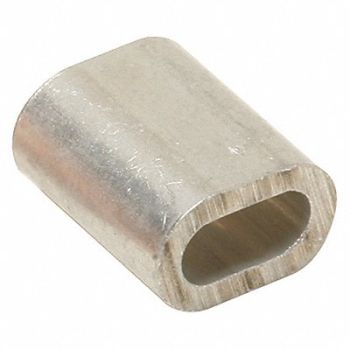 BIRD BARRIER Crimps Ferrules 5/32 L Silver PK100, 436G72