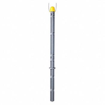 BIRD BARRIER Tower-Guard Posts 1/4 L Gray PK25, 436G94