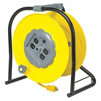 LUMAPRO Cord Reel 1ft 12 AWG Receptacle 125VAC, 436H03