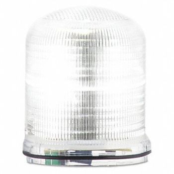 FEDERAL SIGNAL Beacon Warning Light Clear LED, 436M10