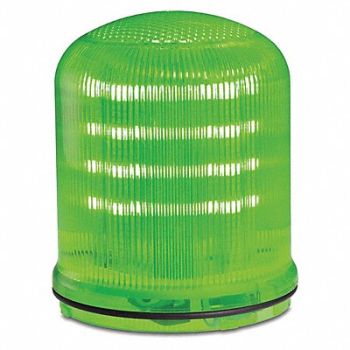 FEDERAL SIGNAL Beacon Warning Light Green LED, 436M11