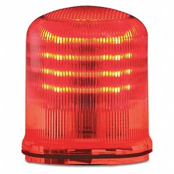 FEDERAL SIGNAL Beacon Warning Light Red LED, 436M12