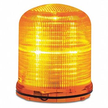 FEDERAL SIGNAL Beacon Warning Light Amber LED, 436M13
