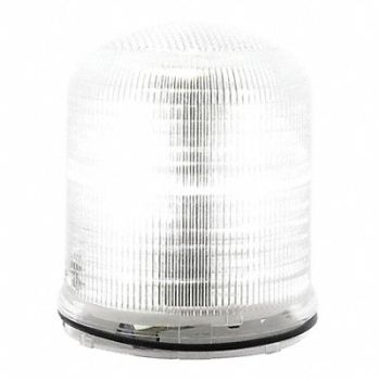 FEDERAL SIGNAL Beacon Warning Light Clear LED, 436M15