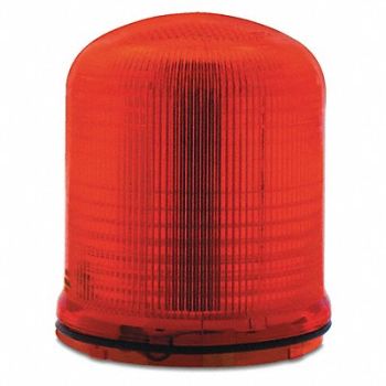 FEDERAL SIGNAL Beacon Warning Light Red LED, 436M17