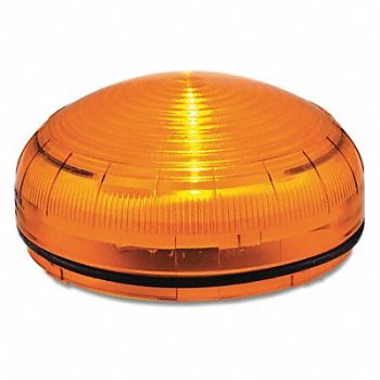 FEDERAL SIGNAL Beacon Warning Light Amber LED, 436M23