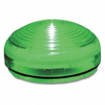 FEDERAL SIGNAL Beacon Warning Light Green LED, 436M26
