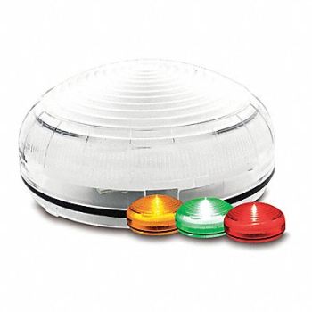 FEDERAL SIGNAL Status Indicator Amber Green Red LED, 436M29