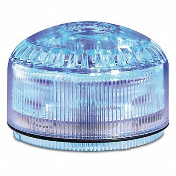 FEDERAL SIGNAL Beacon Warning Sounder Light Blue LED, 436M31